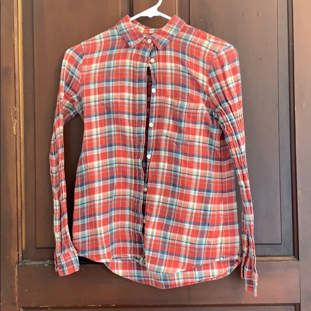 Madewell Plaid Button Up Shirt
